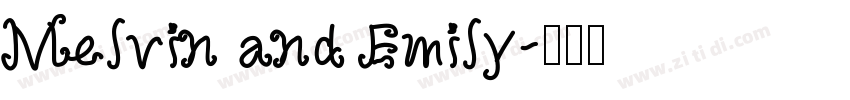 Melvin and Emily字体转换